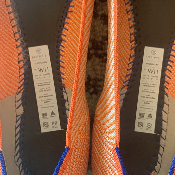 Rothy’s - Orange Sherbet Points Size 11 - Picture 3 of 4